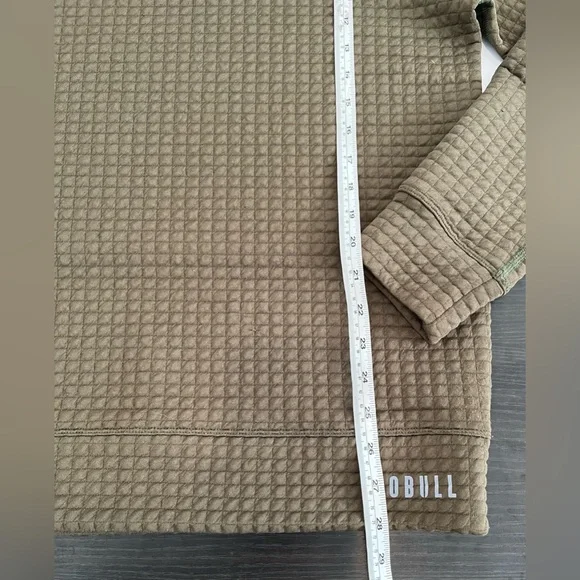 NOBULL Men’s Sweatshirt Waffle Crew Pullover Performance Training Gym Green SZ M - Picture 7 of 8